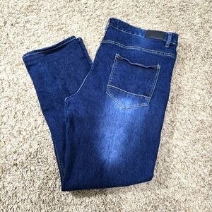 Southpole Stretch Distressed Denim Jeans Men's 44 Blue Straight Stitched Pockets